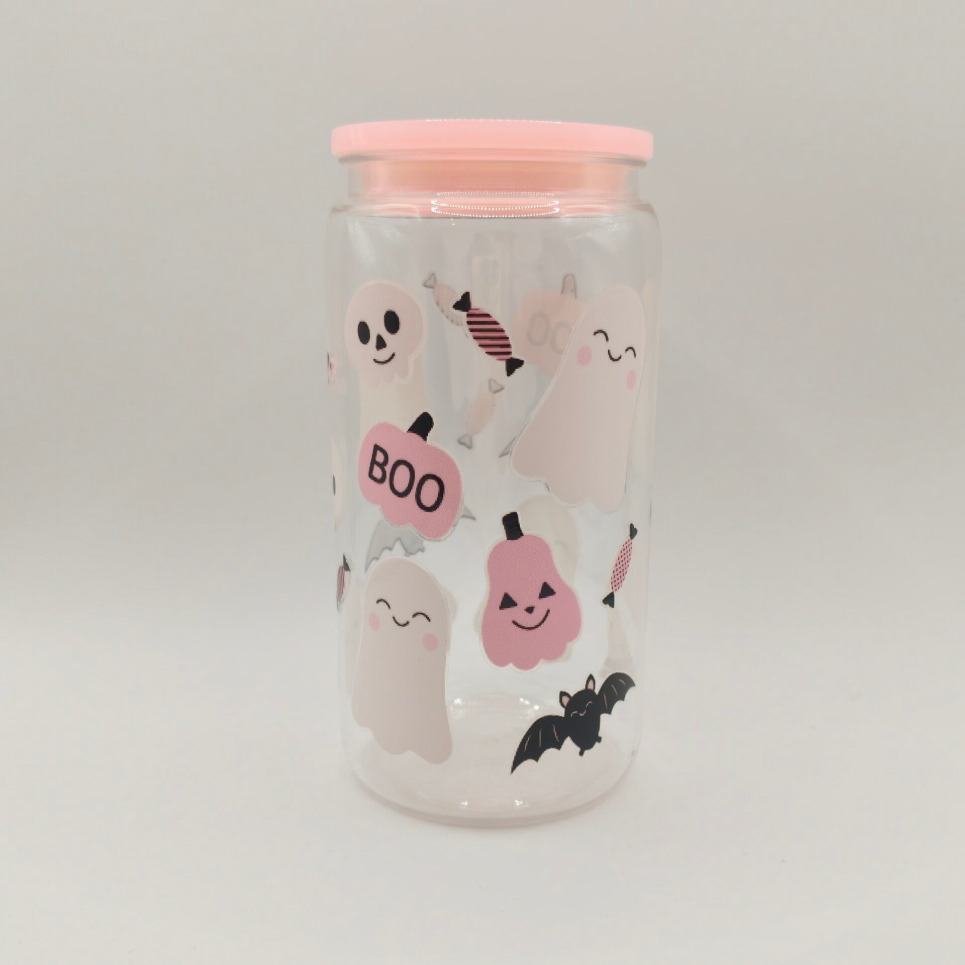 Halloween beker BOO roze