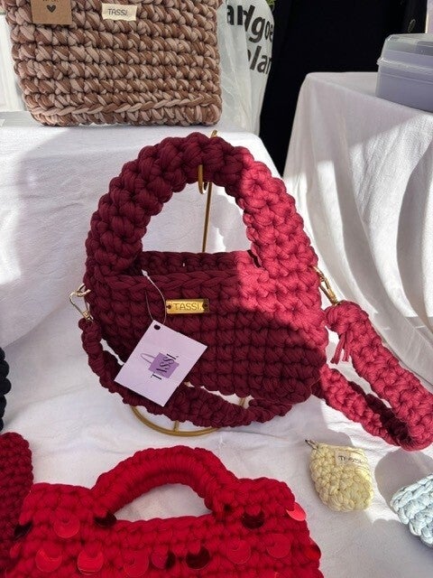 Juno bag burgundy met strap