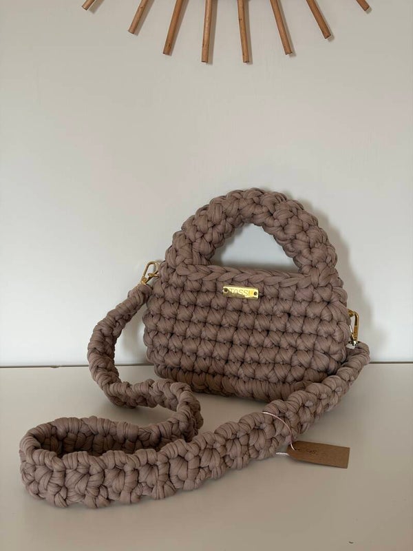 Juno bag beige met strap