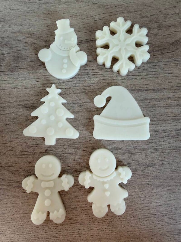 Fondant parfumé vanille – Formes de Noël à l'unité
