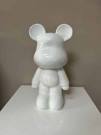 Beer staand Wit 48cm