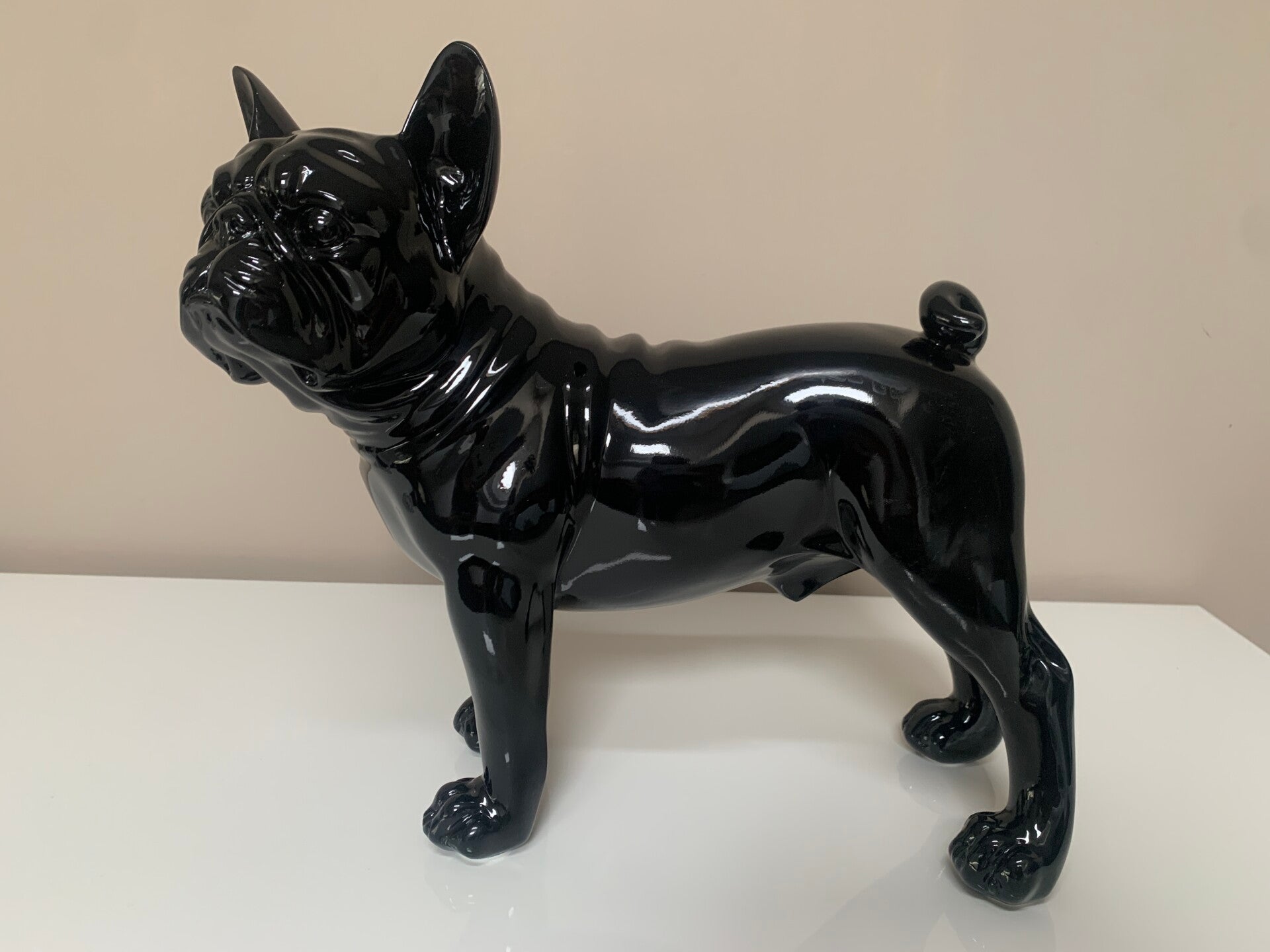 Franse Bulldog Staand Zwart 30cm