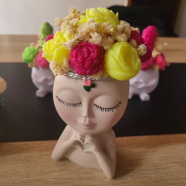 Bouquet parfumé visage - Création artisanale