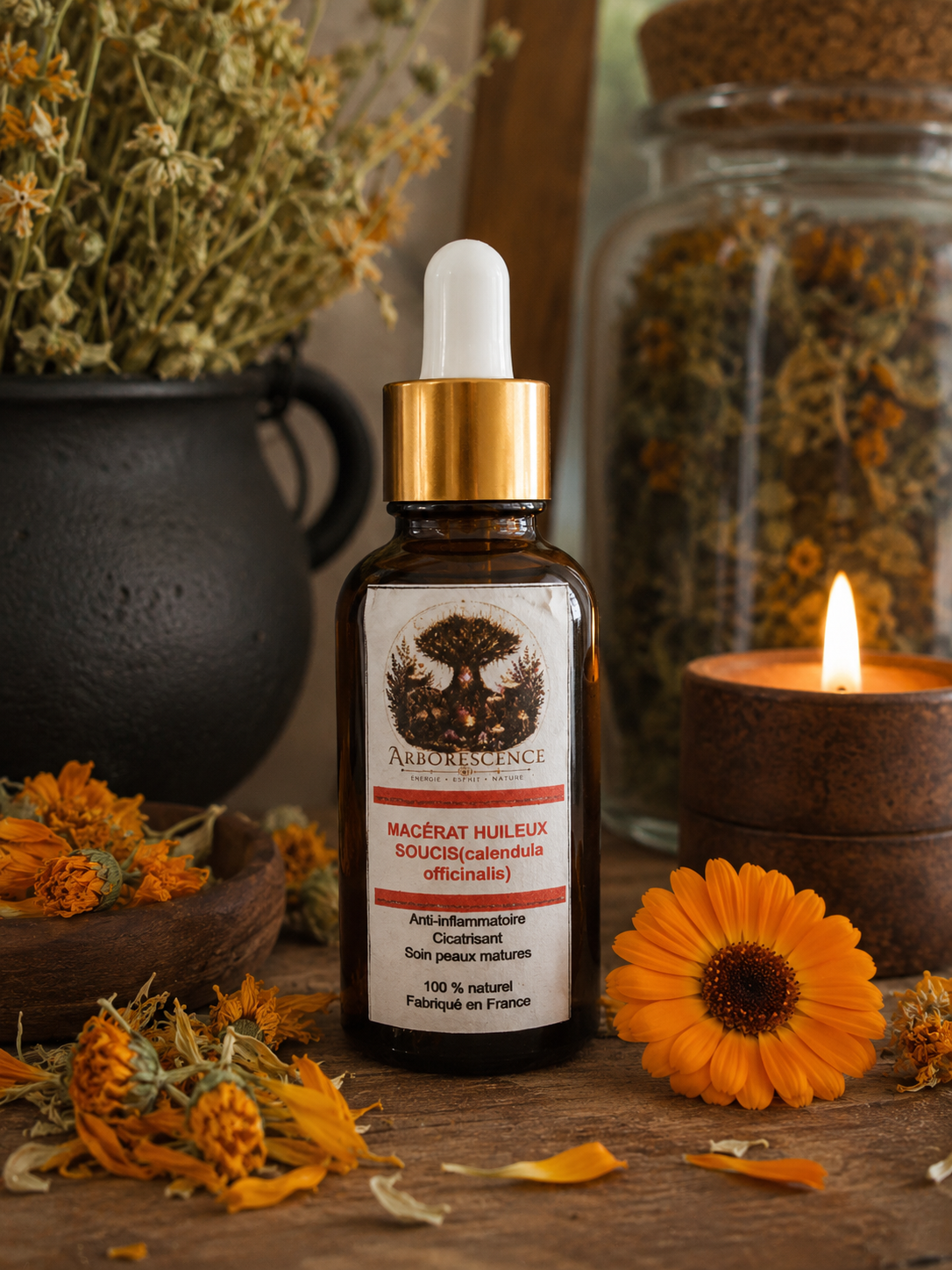 Macérat huileux de Soucis (Calendula officinalis) – 30 ml