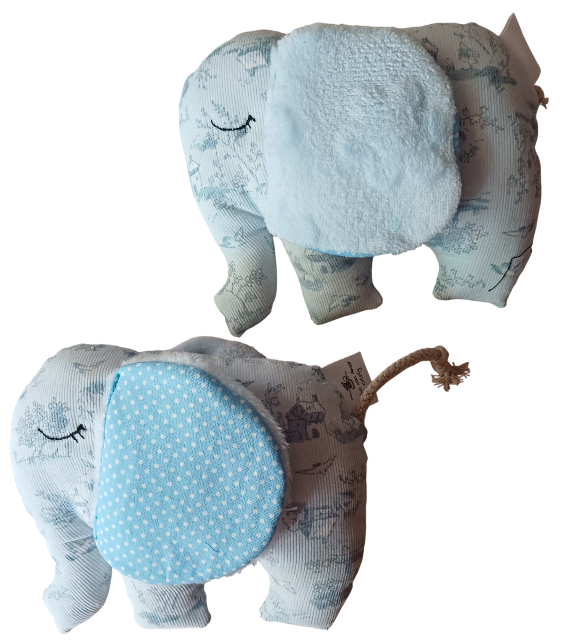 ELEFANTE SENSORIAL CASITAS AZULES