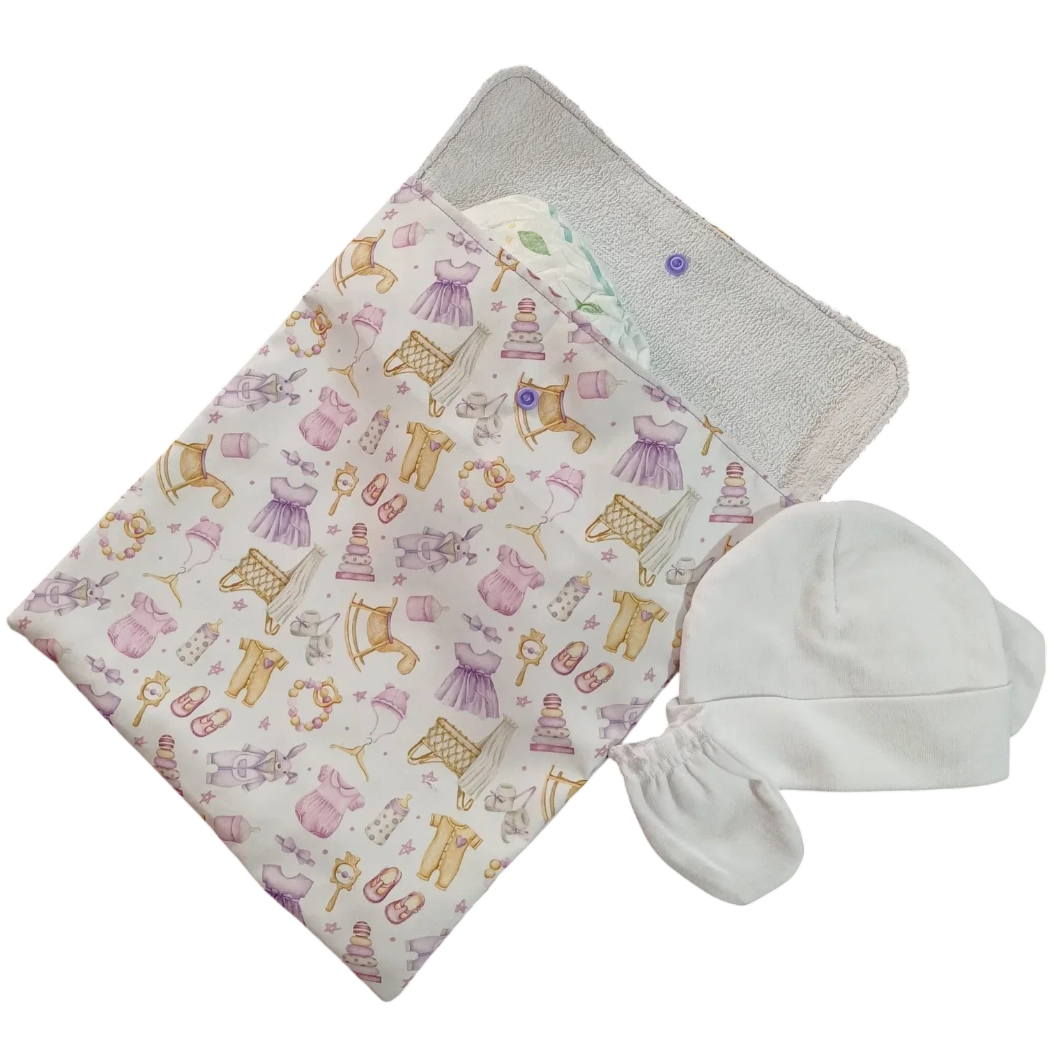 BOLSA CAMBIO JUGUETES MALVA