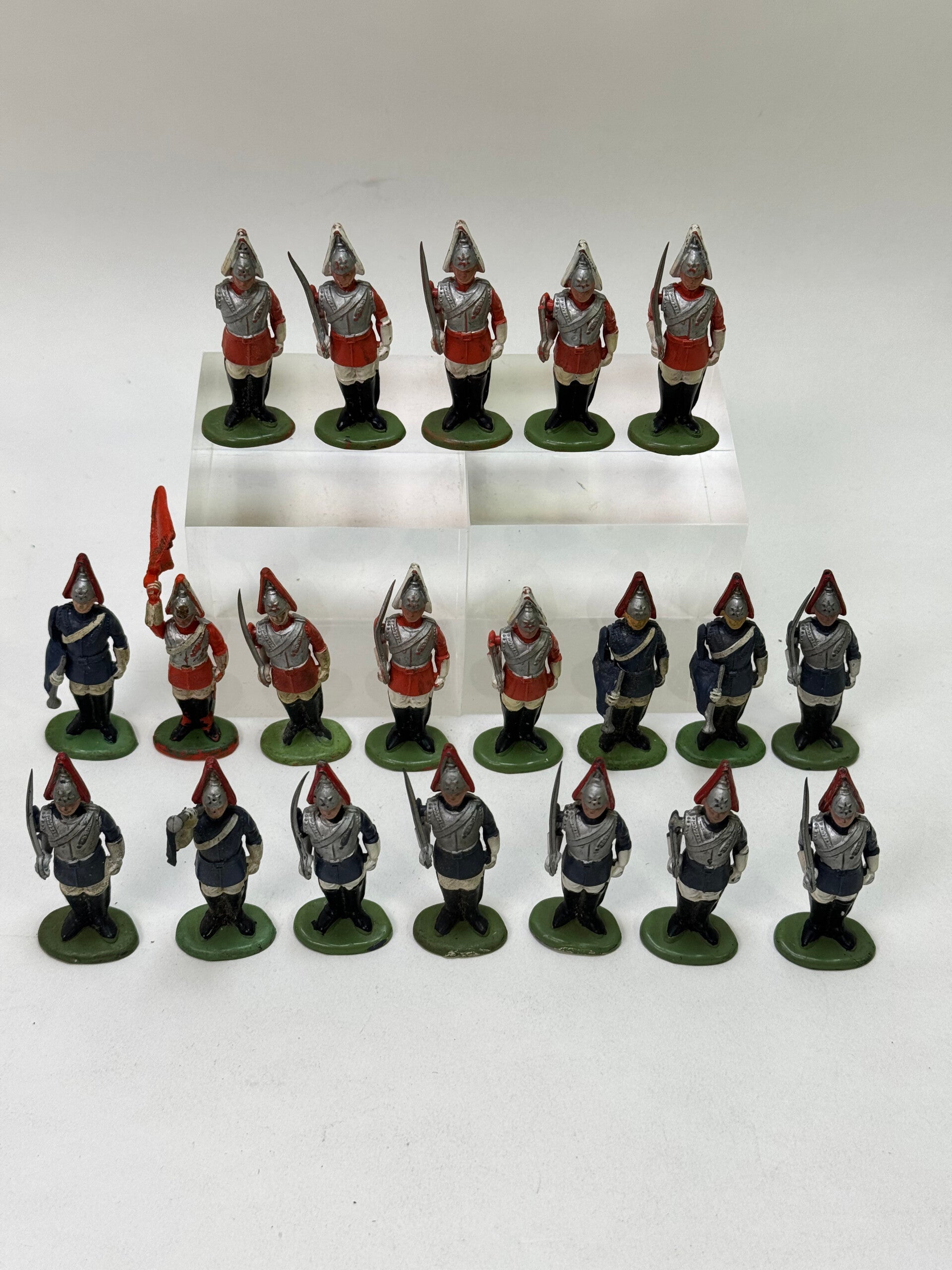 Lot de 12 figurines Elastolin soldats guerre indépendance USA (OB126)