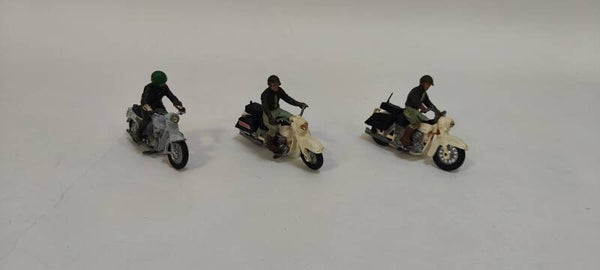 Lot de 3 motos Britains Harley Davidson année 60 Sheriff (OB149)