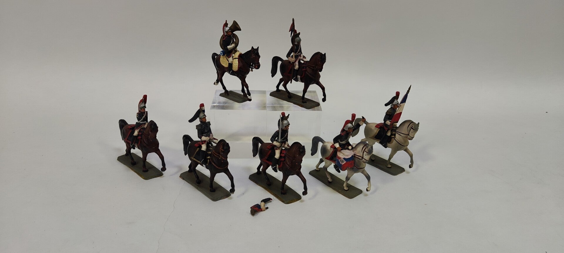 Lot de 7 figurines Starlux garde républicaine (OB146)
