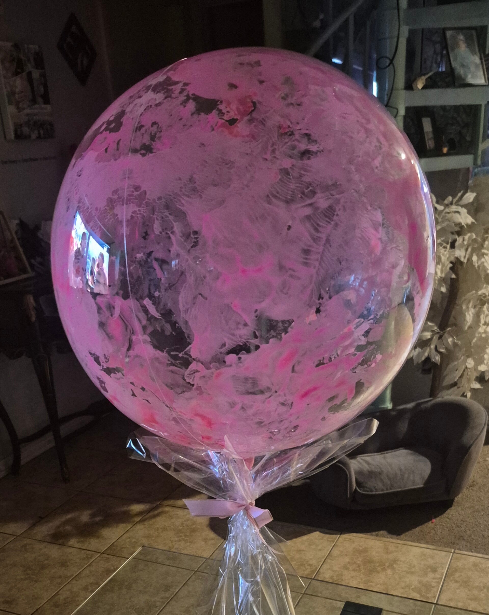 Pink Art Balloon