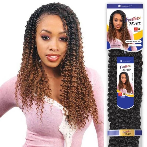 FREETRESS BRAID Crochet  Water Wave 22" Color-OT613