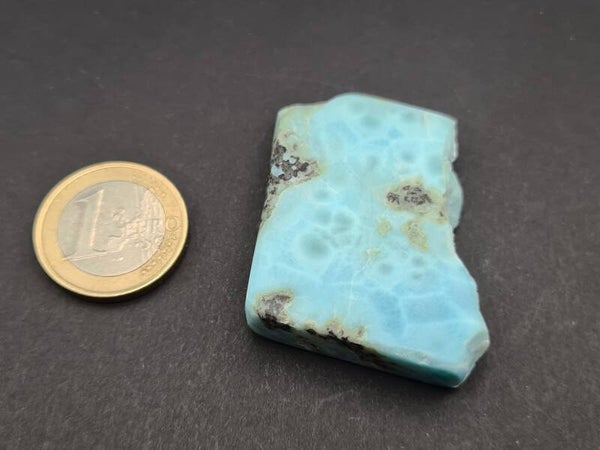 Larimar (Pektolith), Anhänger gebohrt, 28,6g