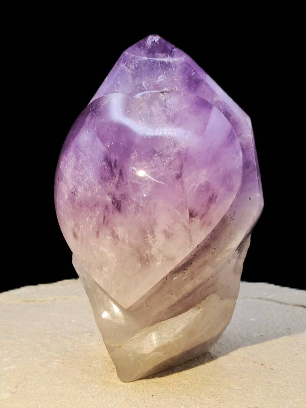 Amethyst Objektstein mit Herz