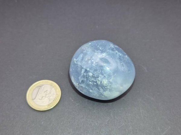 Coelestin Trommelstein, handpoliert, 113,5g