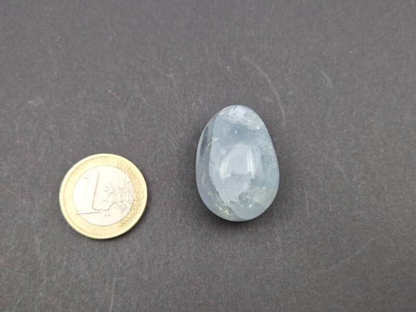 Coelestin Trommelstein, handpoliert, 26,7g