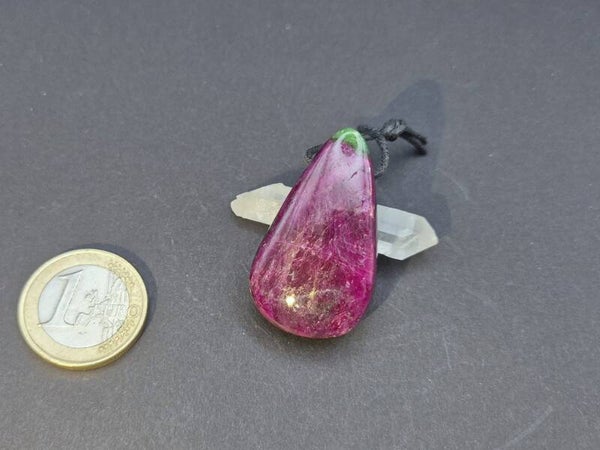 Rubin Zoisit Anhänger gebohrt, Extra-Qualität, 19,5g