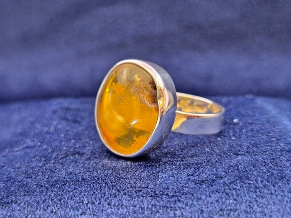 Bernstein Ring - verstellbare Größe  58-64mm