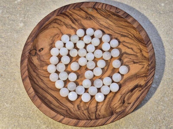 Mondstein weiß -  Kugeln 8mm