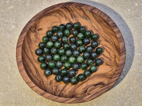 Nephrit / grüne Jade -  Kugeln 8mm