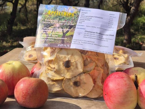 Apfel-Chips aus Äpfeln aus dem Jahnatal / Sachsen