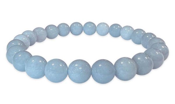 Angelit (Anhydrit) - Armband 8mm