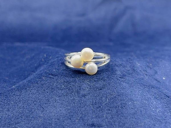 Perlen Ring - Größe  58 - Einzelstück