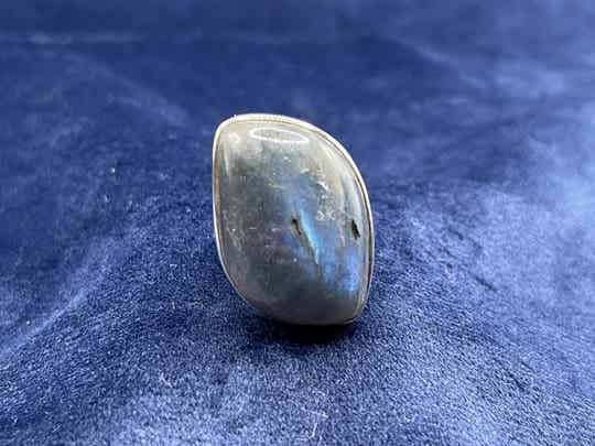 Labradorit Ring - Größe  56, verstellbar - Einzelstück