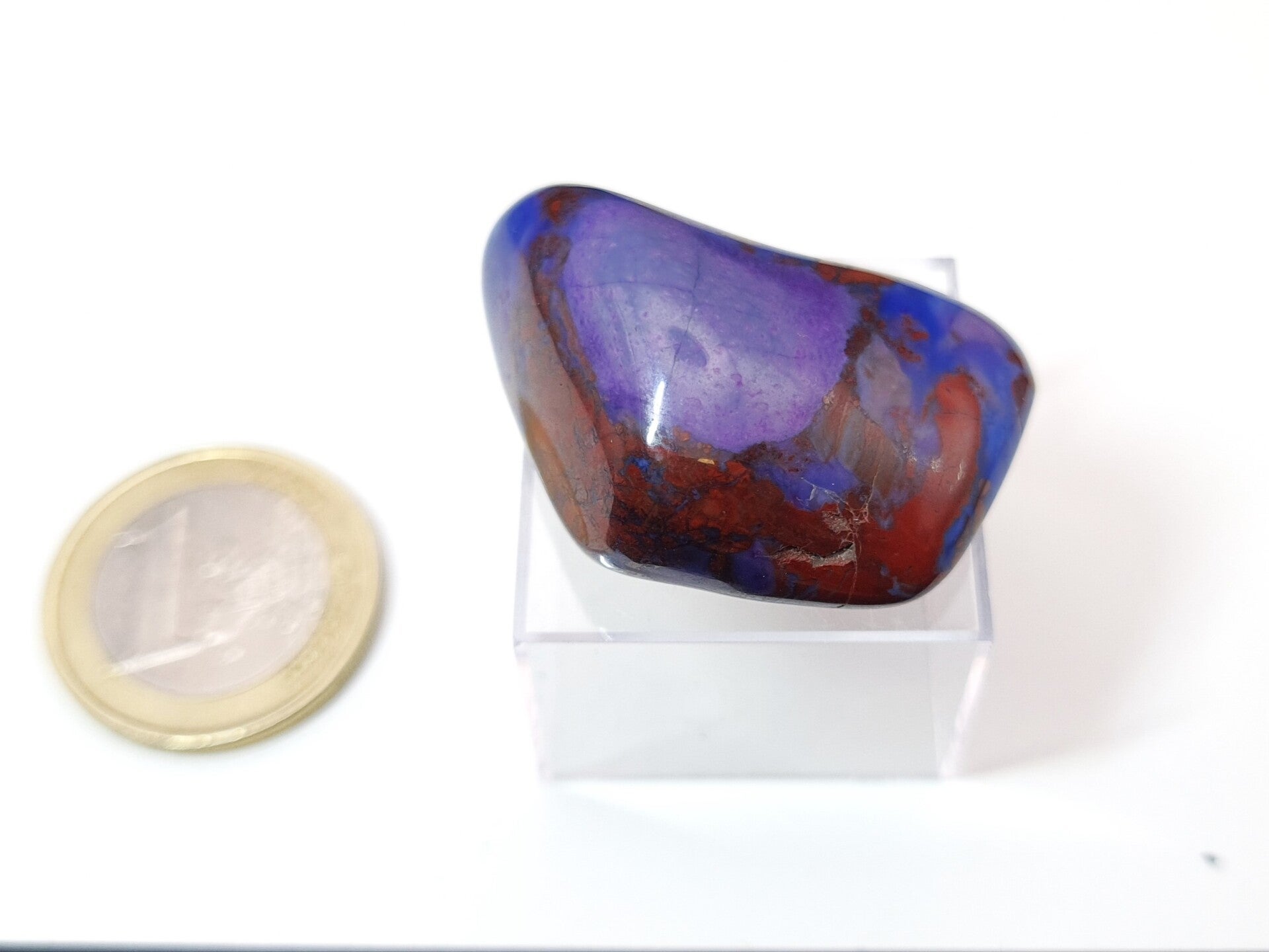 Sugilith-Richterit, Trommelstein, Rarität, AA-Qualität, 15,9g