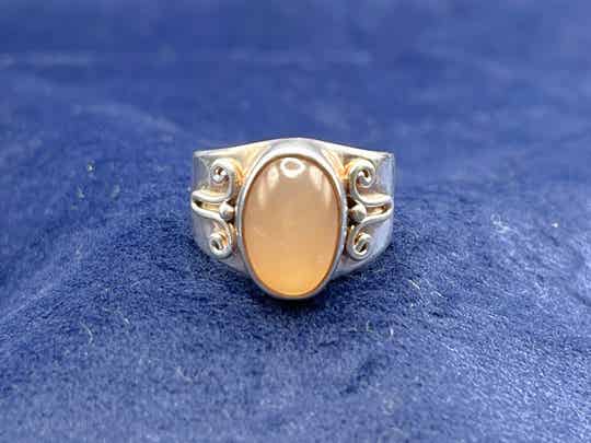 Mondstein Ring - Größe  58 - Einzelstück