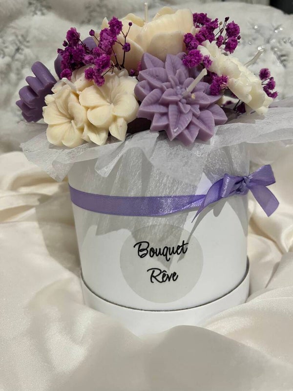 Bouquet de fleurs en cire