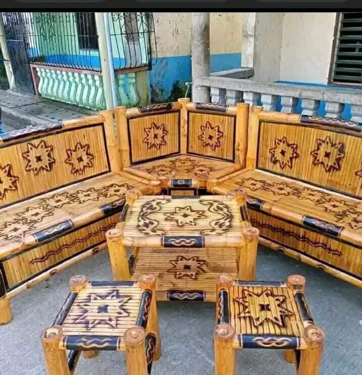 Corner bamboo set