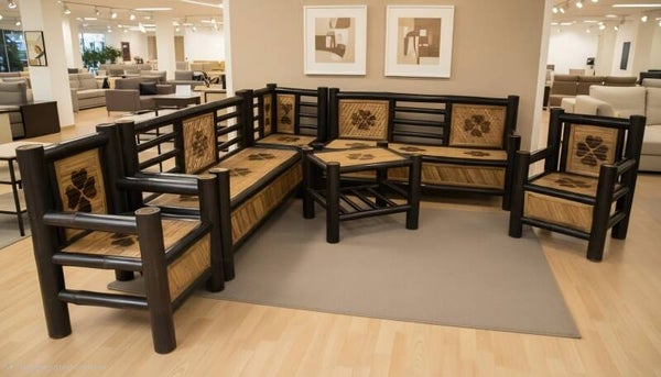 Corner bamboo set 'Family"