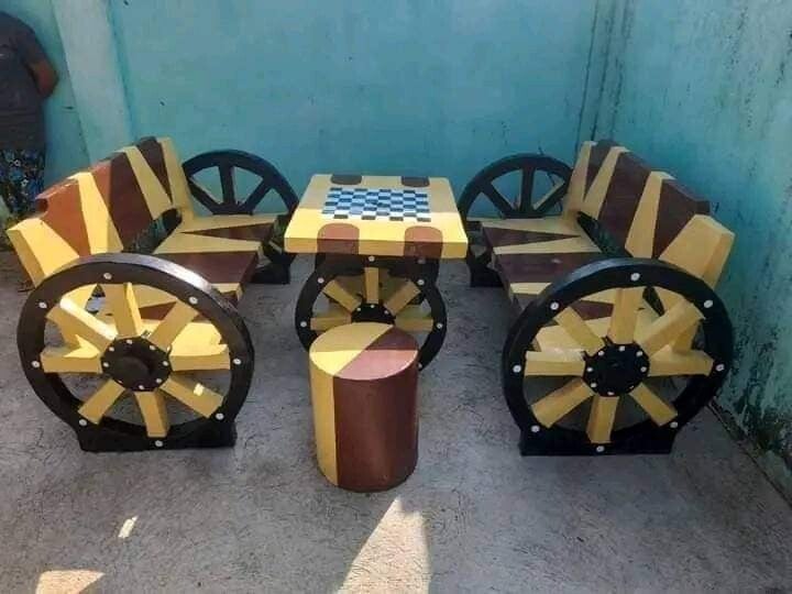 Chariot Garden Set