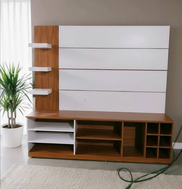 Entertainment/ TV stand brown/white