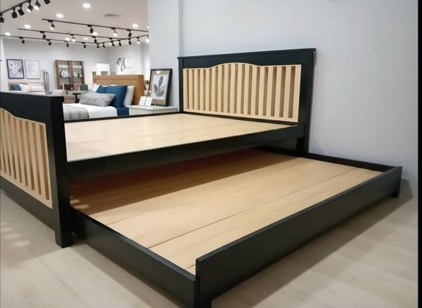 Queensized bed with trundle