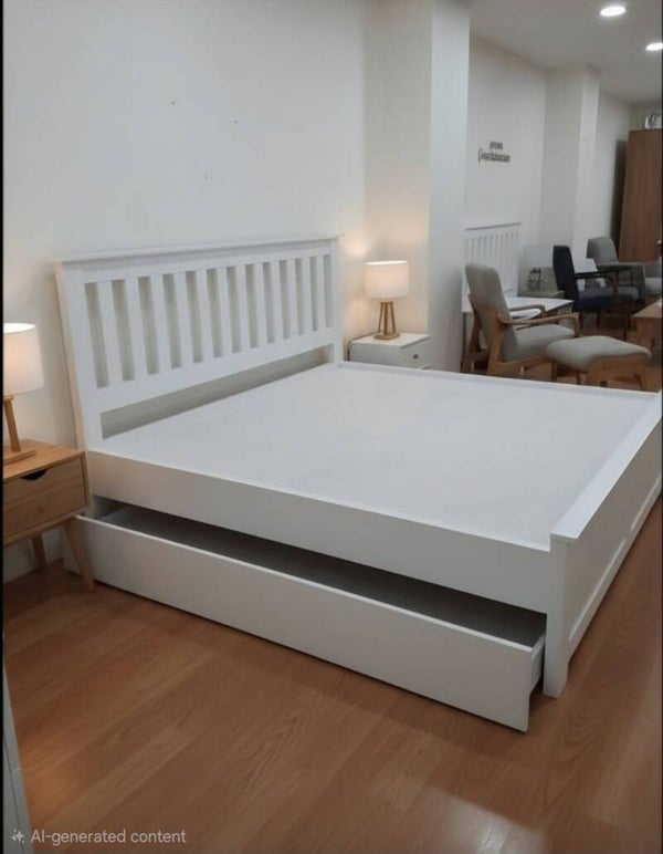 Queensized Bed with trundle