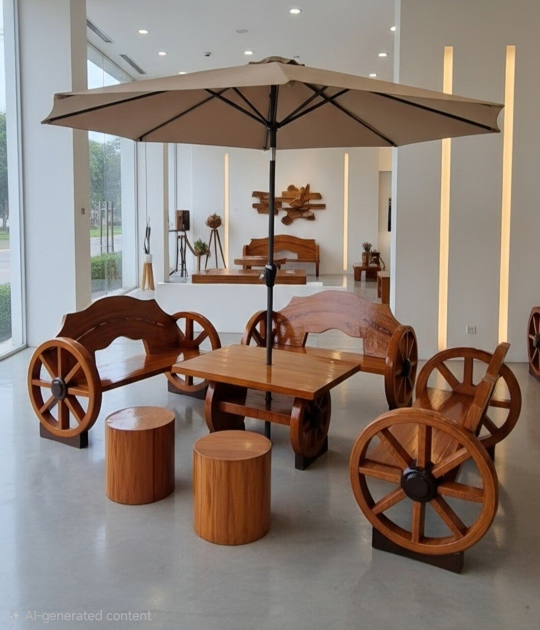 Chariot Style Garden Set