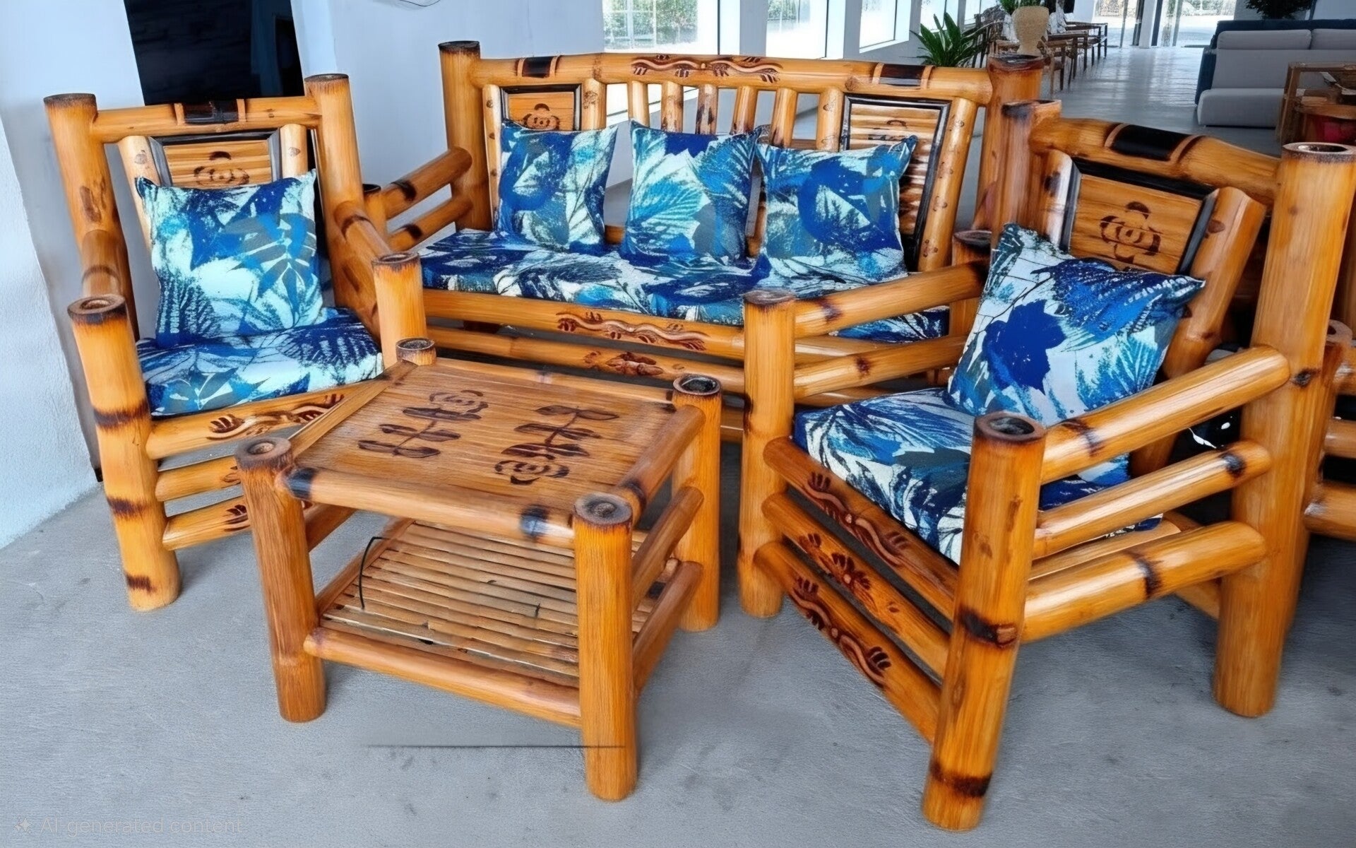 Bamboo Garden Set "Ocean"