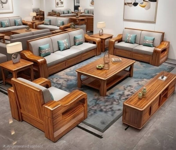Livingroom Set 7 pc.  "Romance"