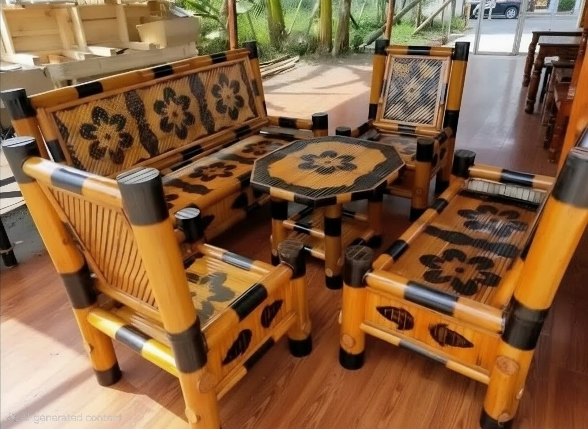 Bamboo Garden Set "Sunflower"