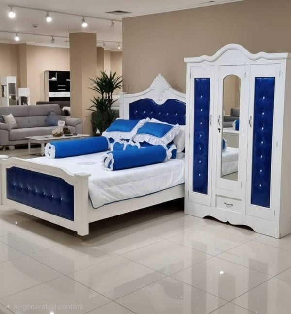 Queen Bed with Closet