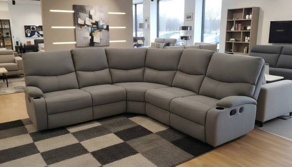 Sectional with recliners and Armchair