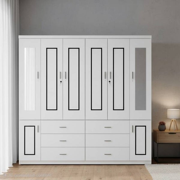 Bedroom Closet Set Of Two white