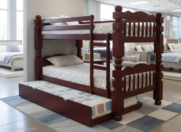 Bunkbed with Trundle "Fort"