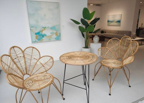 Rattan Patio Set "Tea for Two"