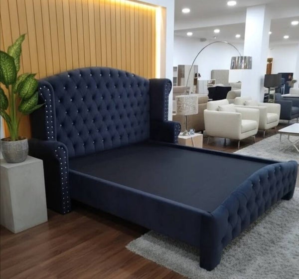 King/Queen Bed Royal Blue