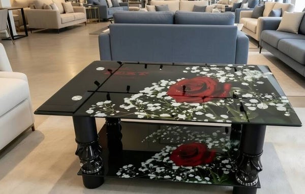 Coffee Table Glass "Art Decor"