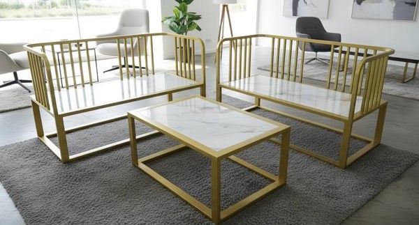 Patio Set Metal Frame "Golden"
