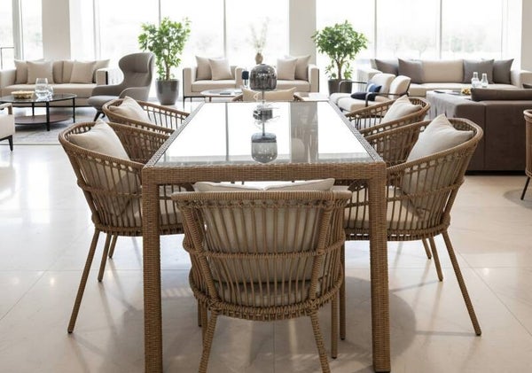 Rattan Dining Table Set