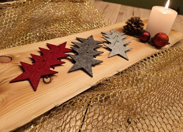 NEU Christbaumschmuck 12 Sterne in 3 Farben Set Deko Bastelsterne